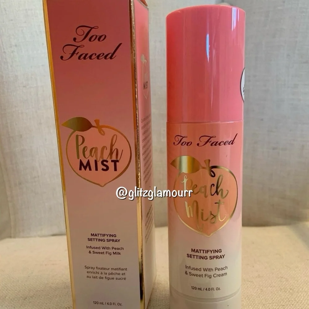🍑Too Faced Peach Mist Mattifying Setting Spray🍑